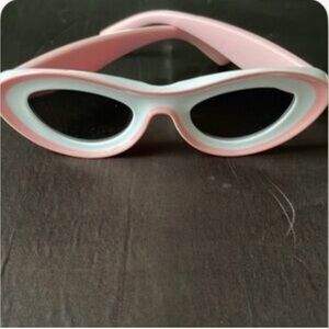 Kids Pink and White Sunglasses